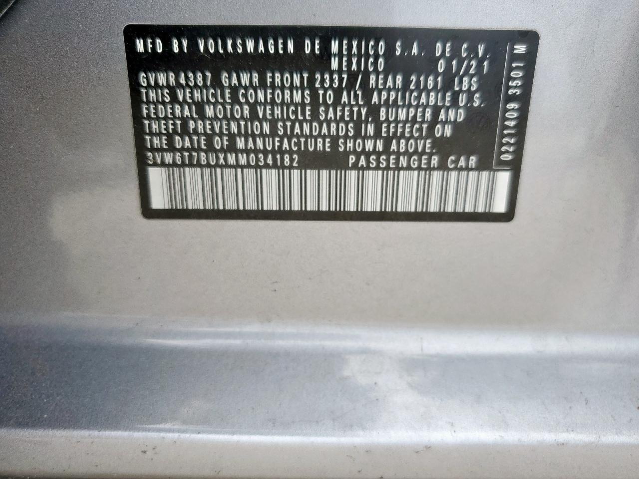 2021 VOLKSWAGEN JETTA