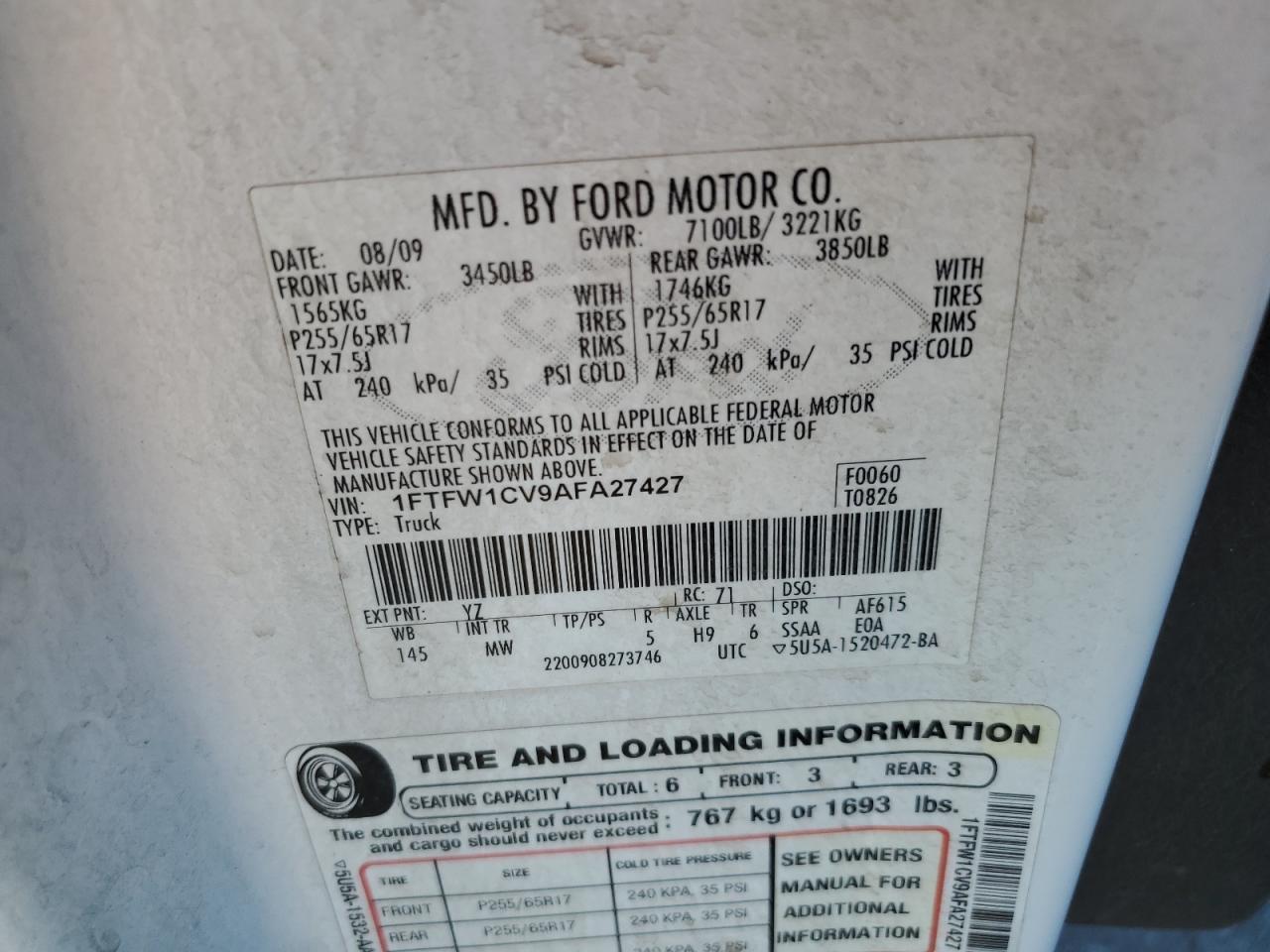 2010 FORD F-150