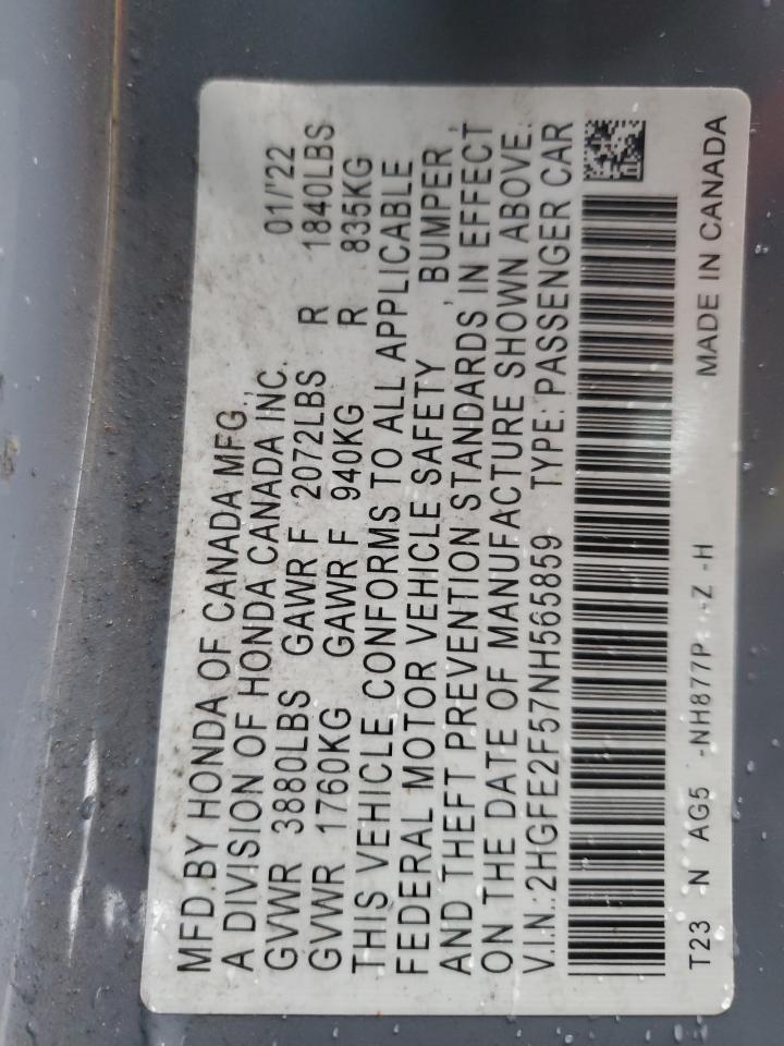 2022 HONDA CIVIC