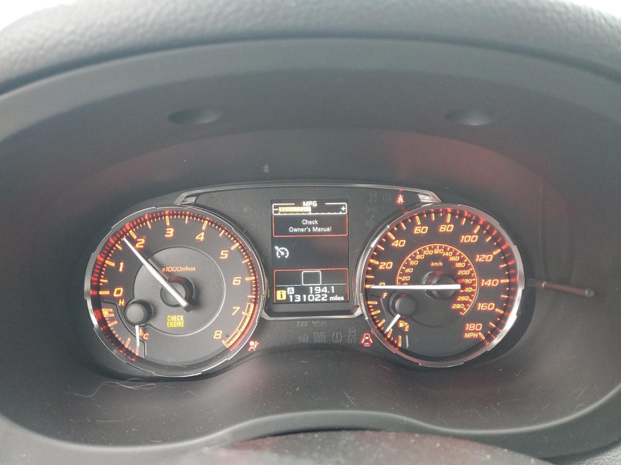 2015 SUBARU WRX