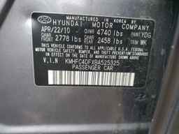 2011 HYUNDAI Azera