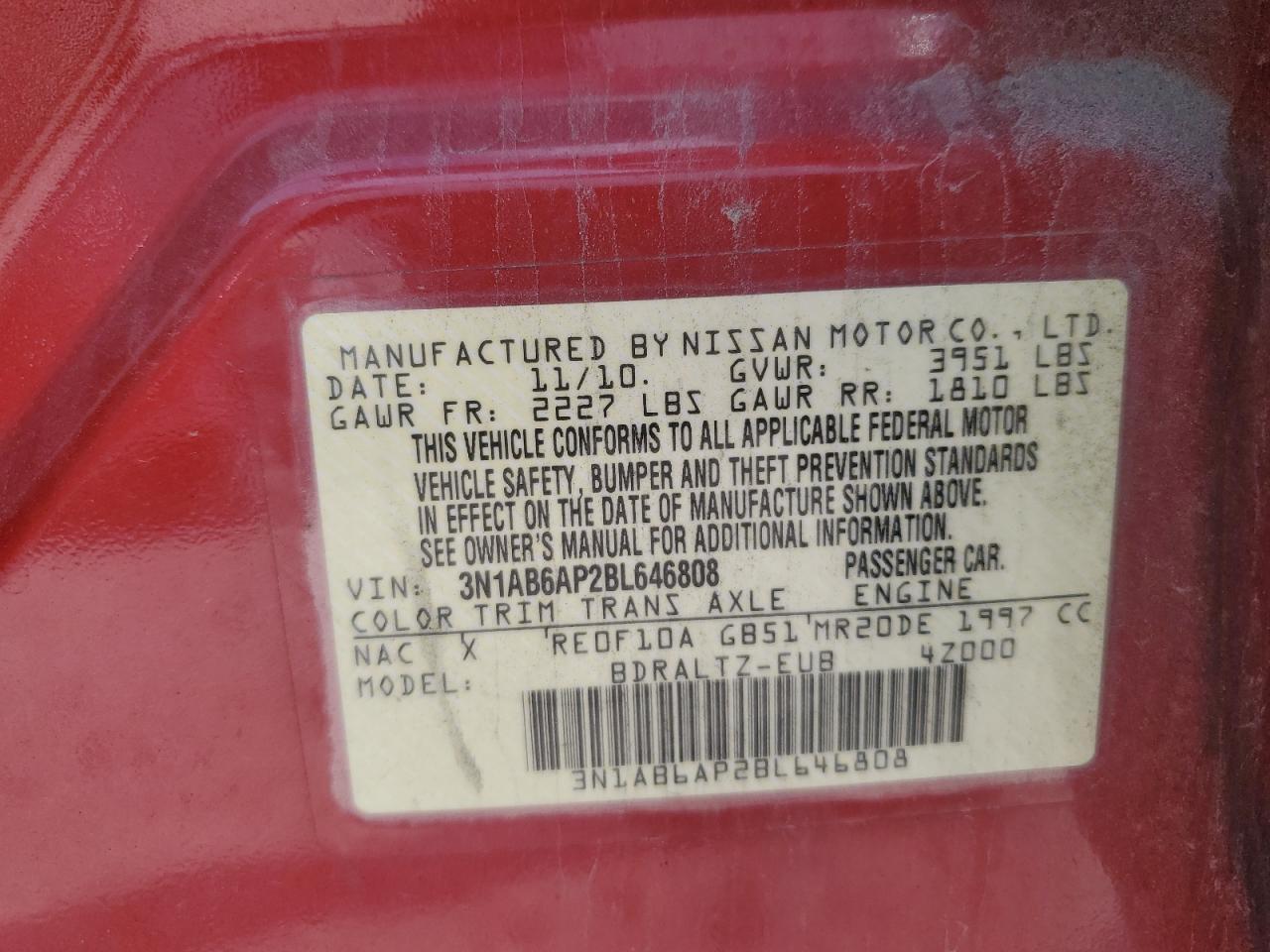 2011 NISSAN SENTRA