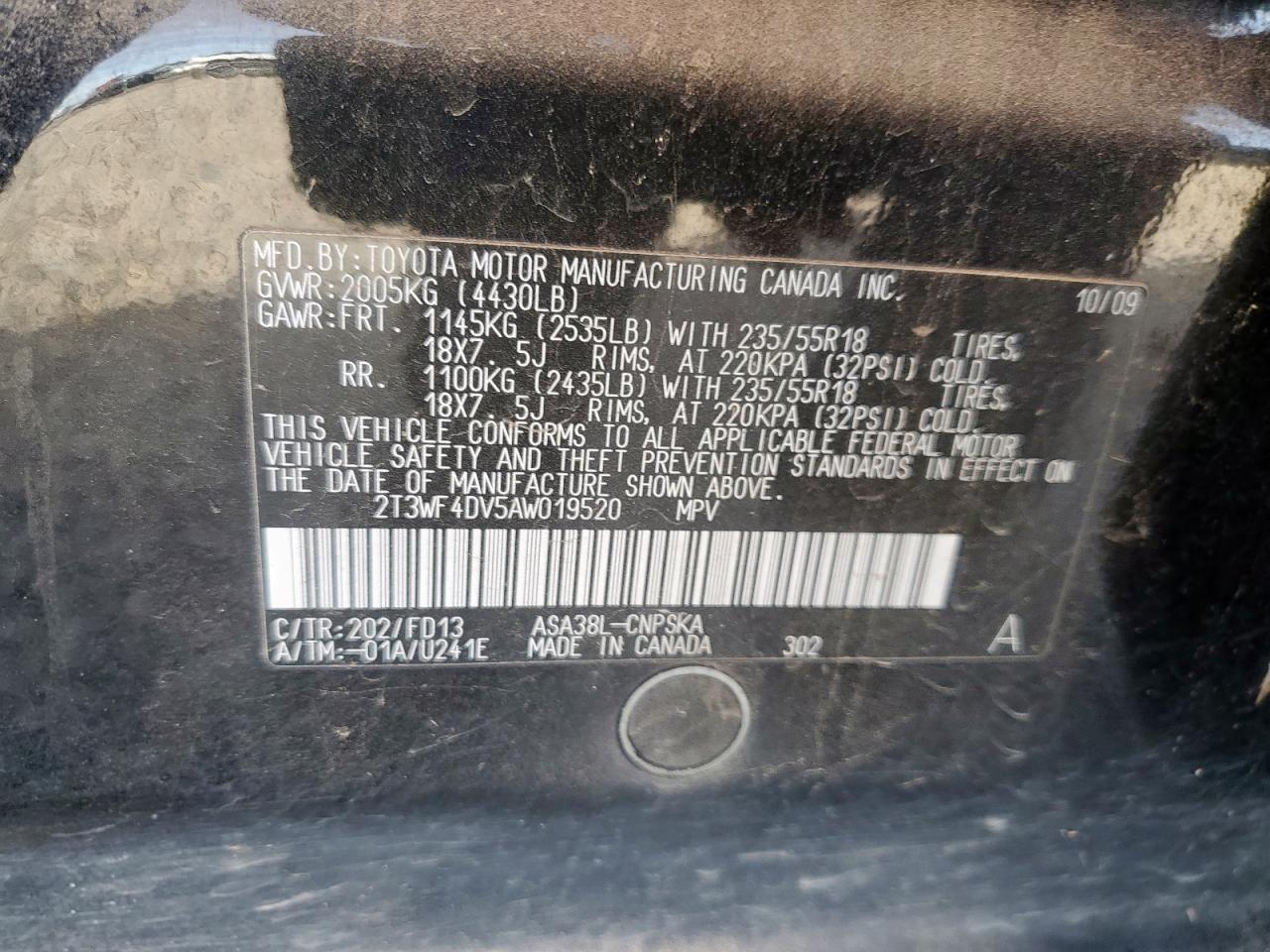 2010 TOYOTA RAV4
