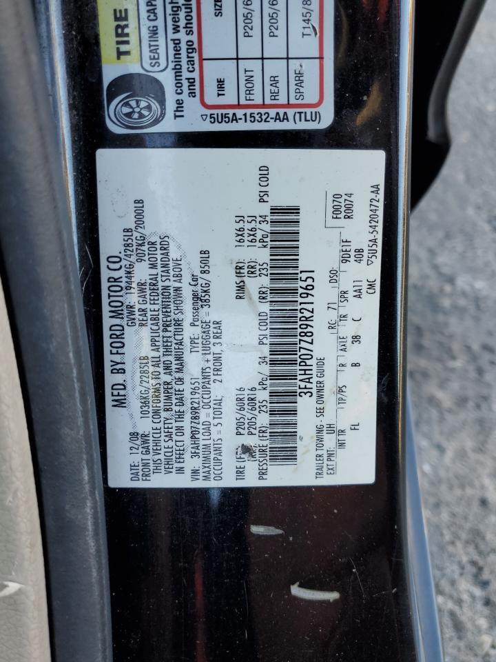 2009 FORD FUSION