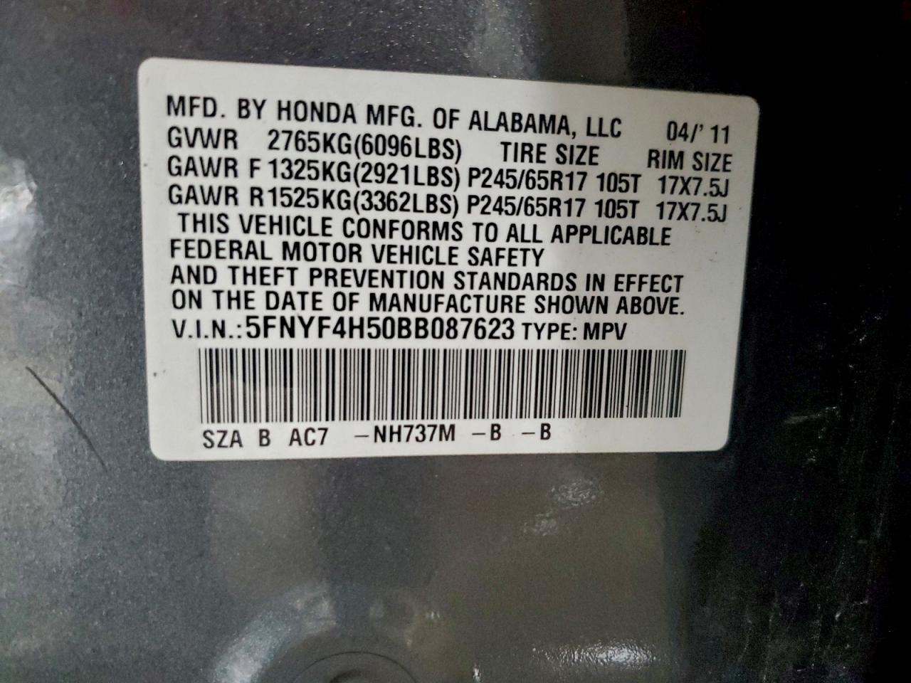 2011 HONDA PILOT