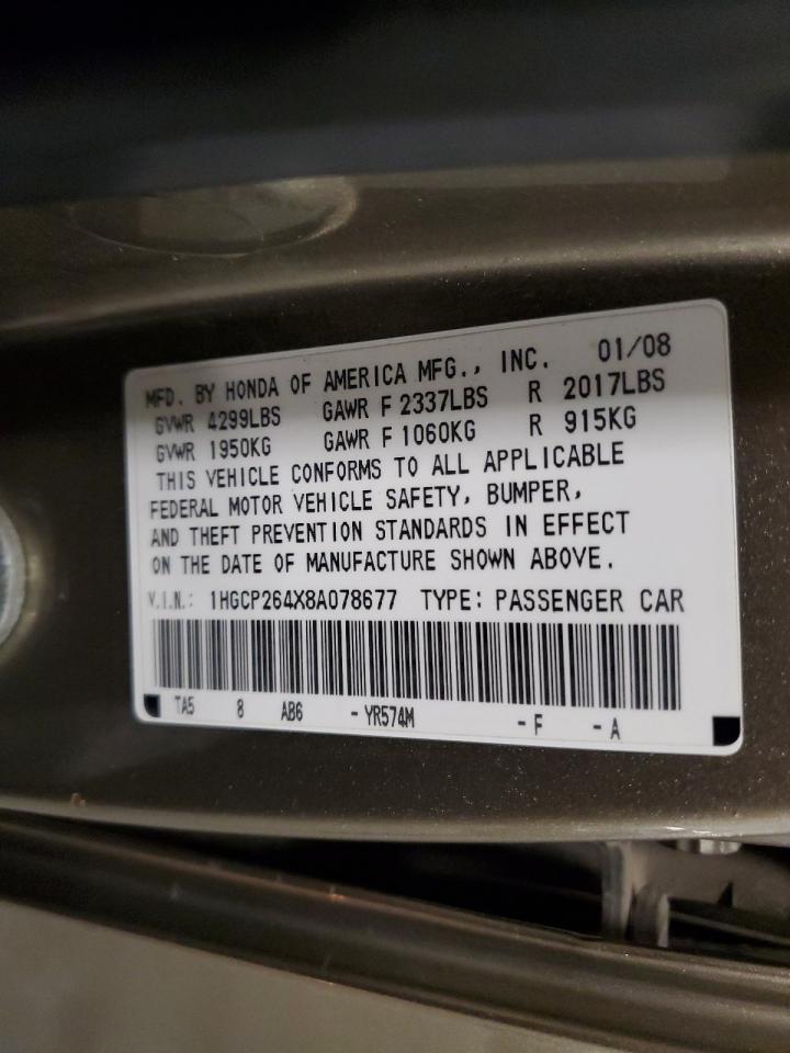 2008 HONDA ACCORD