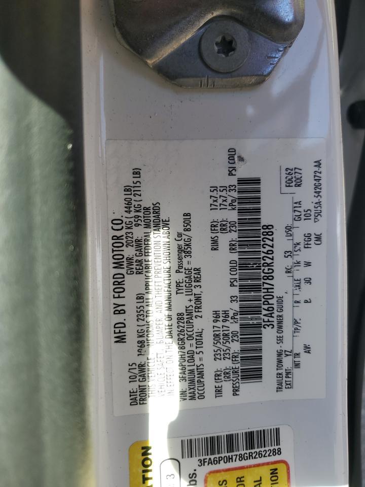 2016 FORD FUSION