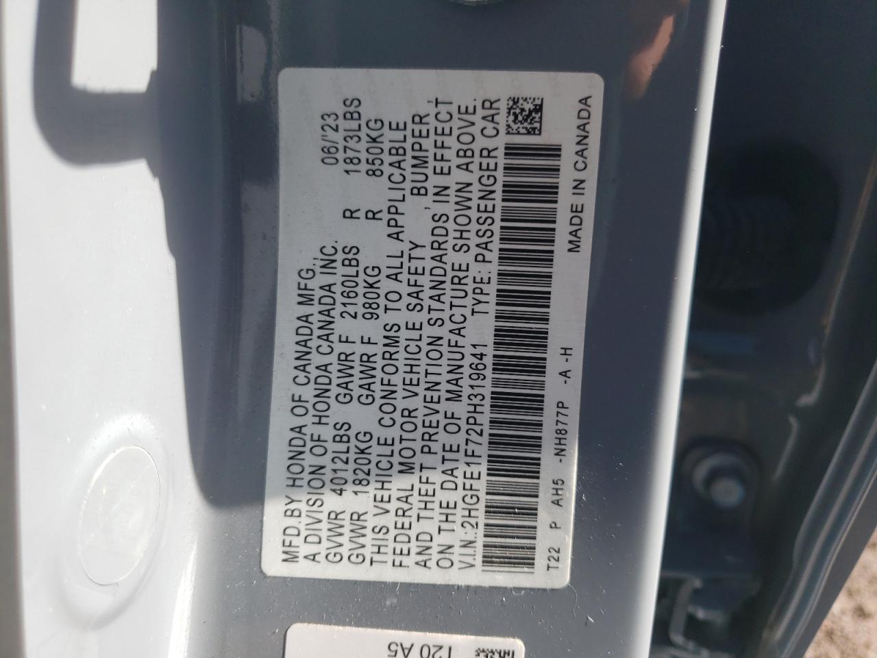 2023 HONDA CIVIC