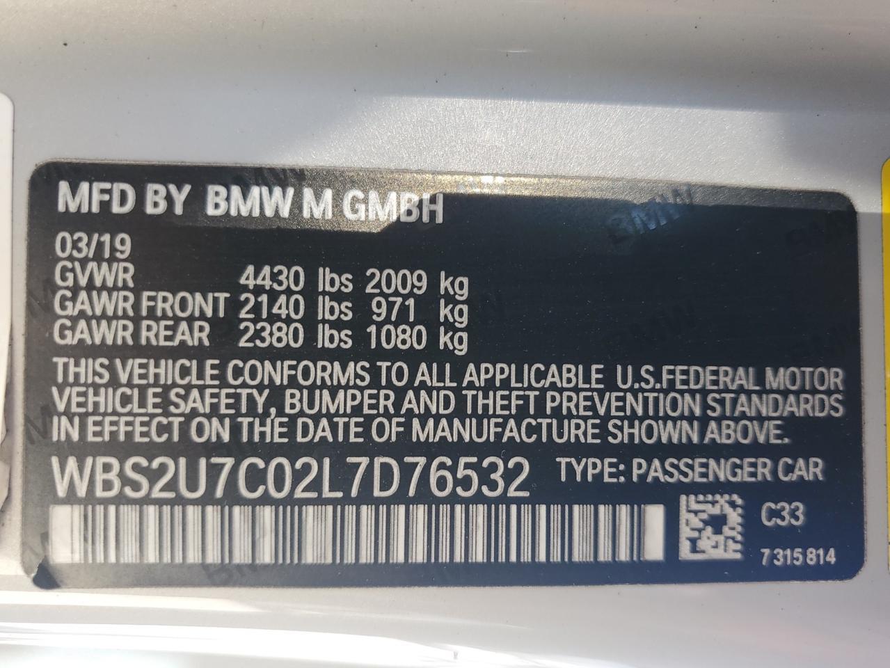 2020 BMW M2