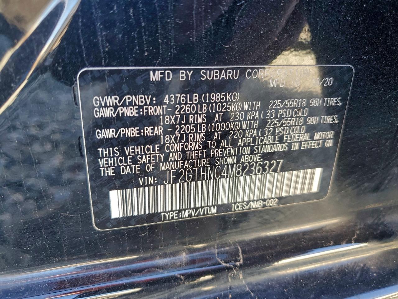 2021 SUBARU Crosstrek