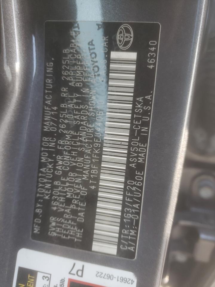 2014 TOYOTA CAMRY
