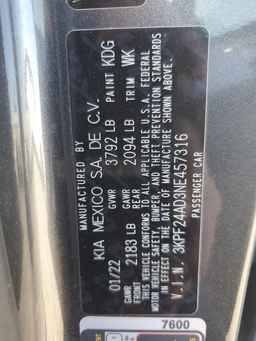 2022 KIA FORTE