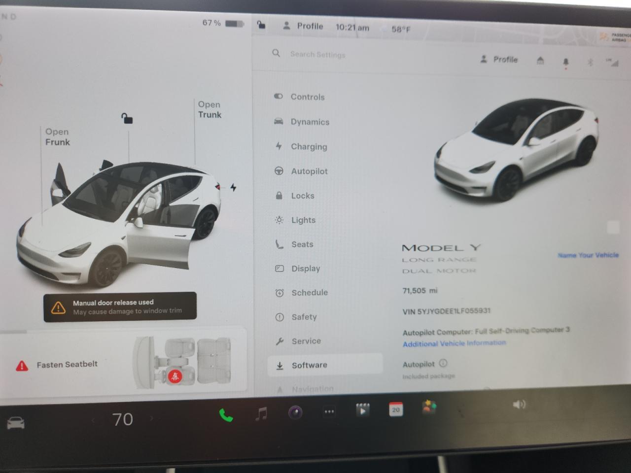 2020 TESLA MODEL Y