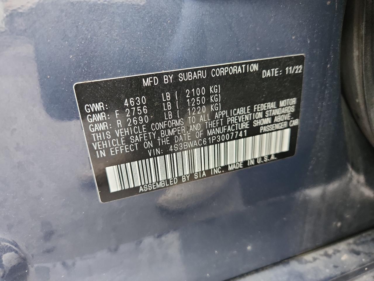 2023 SUBARU Legacy