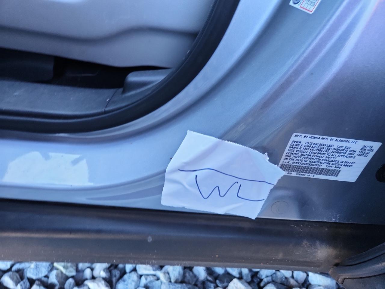 2019 HONDA PILOT