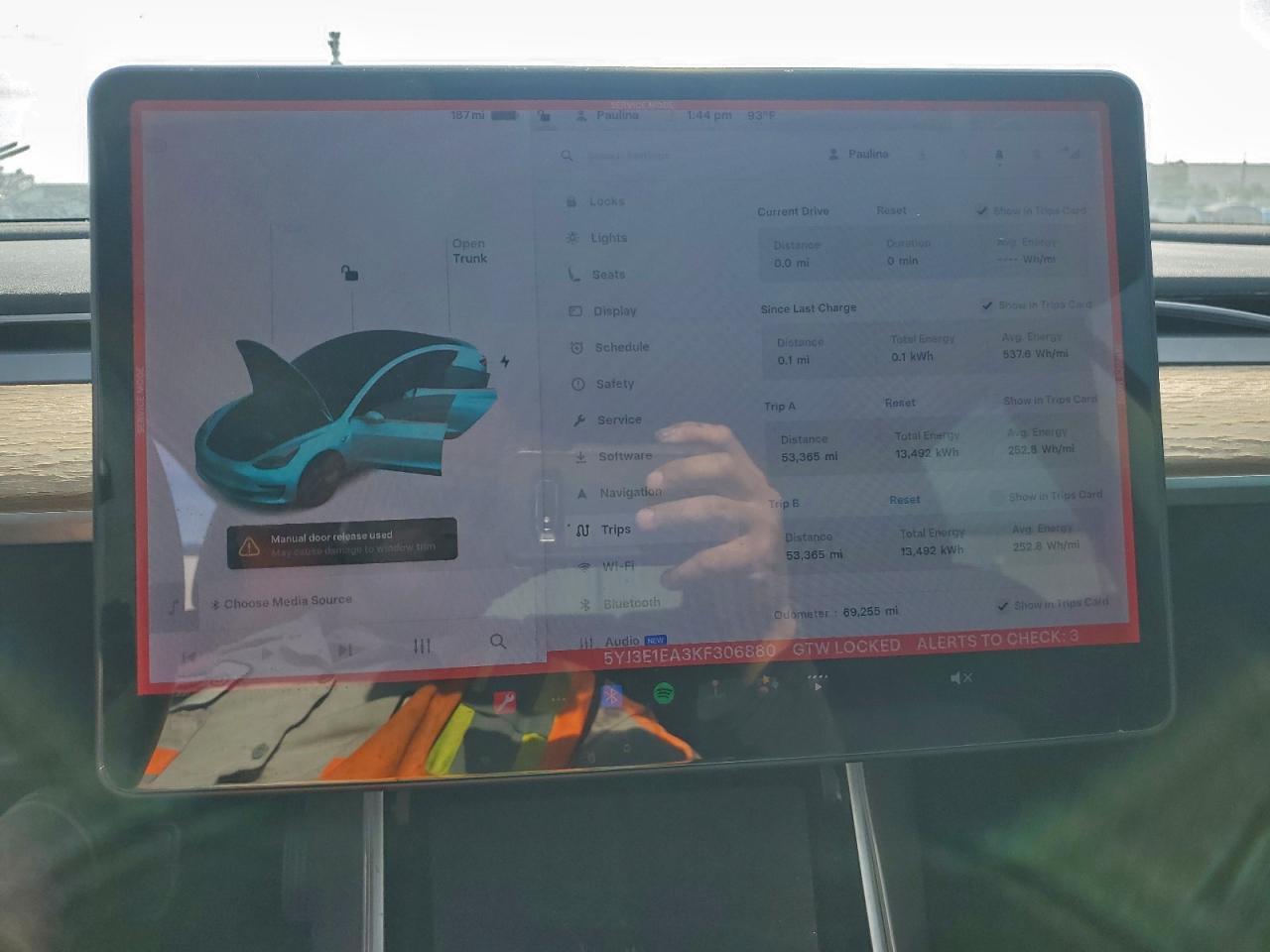 2019 TESLA MODEL 3
