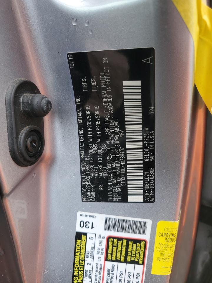 2017 TOYOTA SIENNA