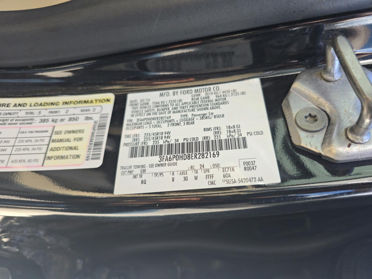 2014 FORD FUSION