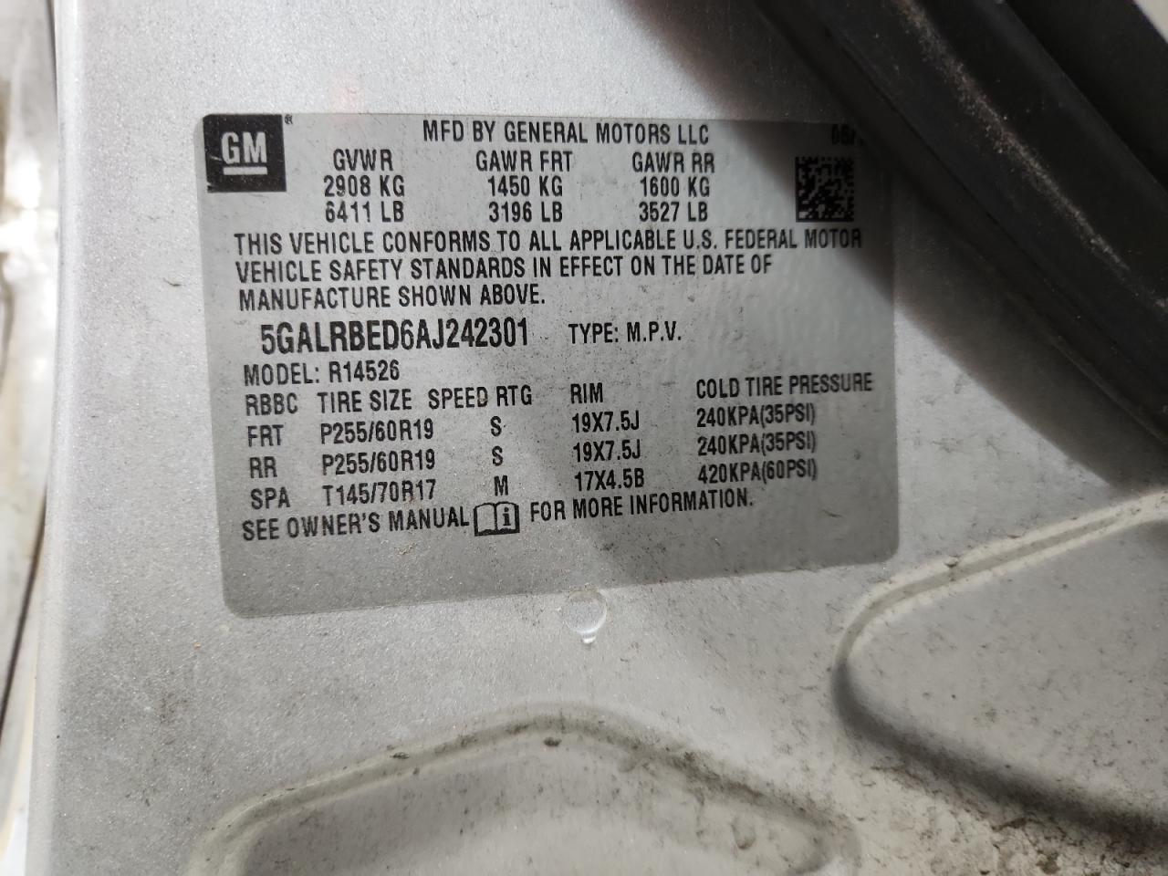 2010 BUICK ENCLAVE