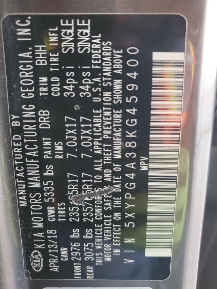 2019 KIA SORENTO