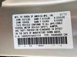 2013 HONDA ACCORD