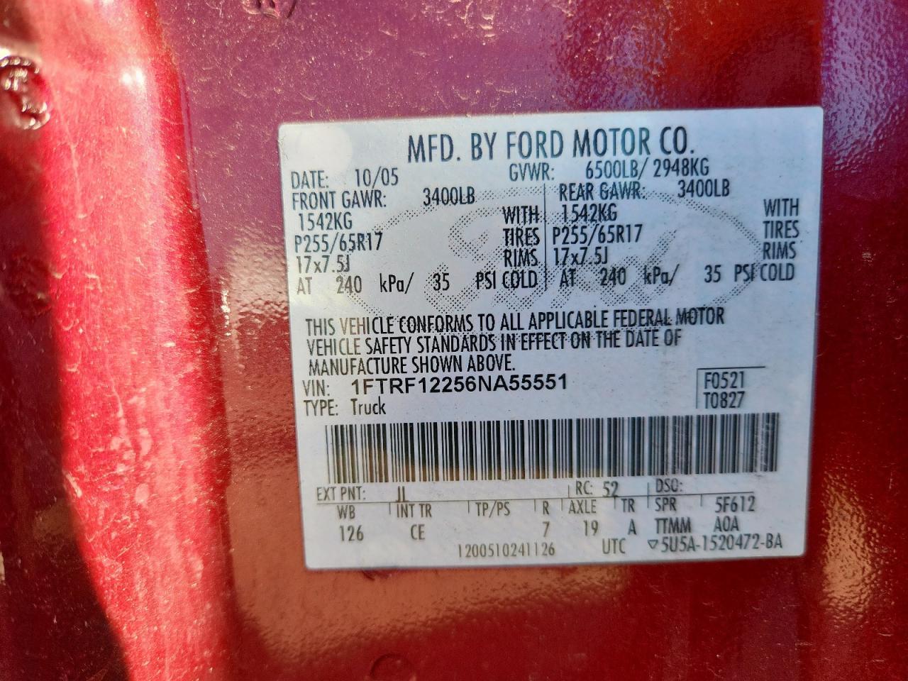 2006 FORD F-150