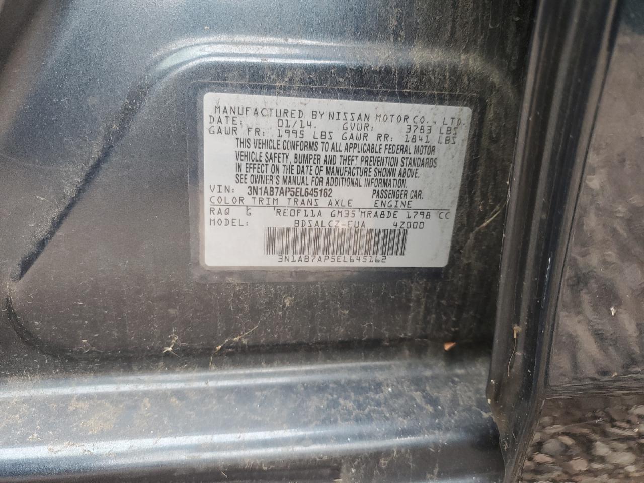 2014 NISSAN SENTRA