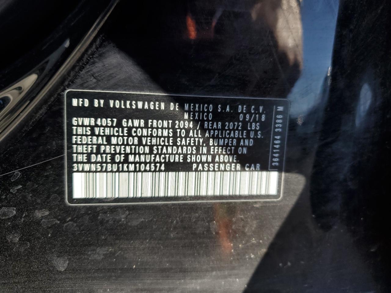 2019 VOLKSWAGEN JETTA