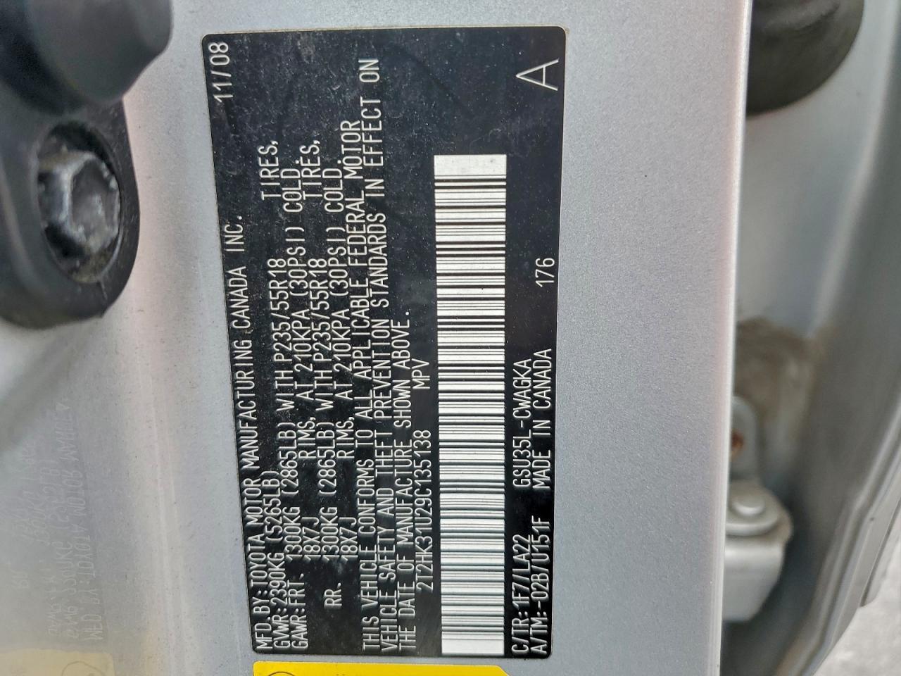 2009 LEXUS RX 350