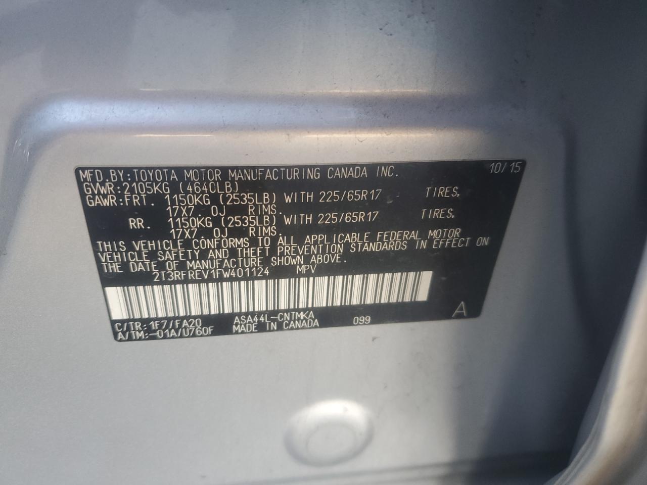 2015 TOYOTA RAV4