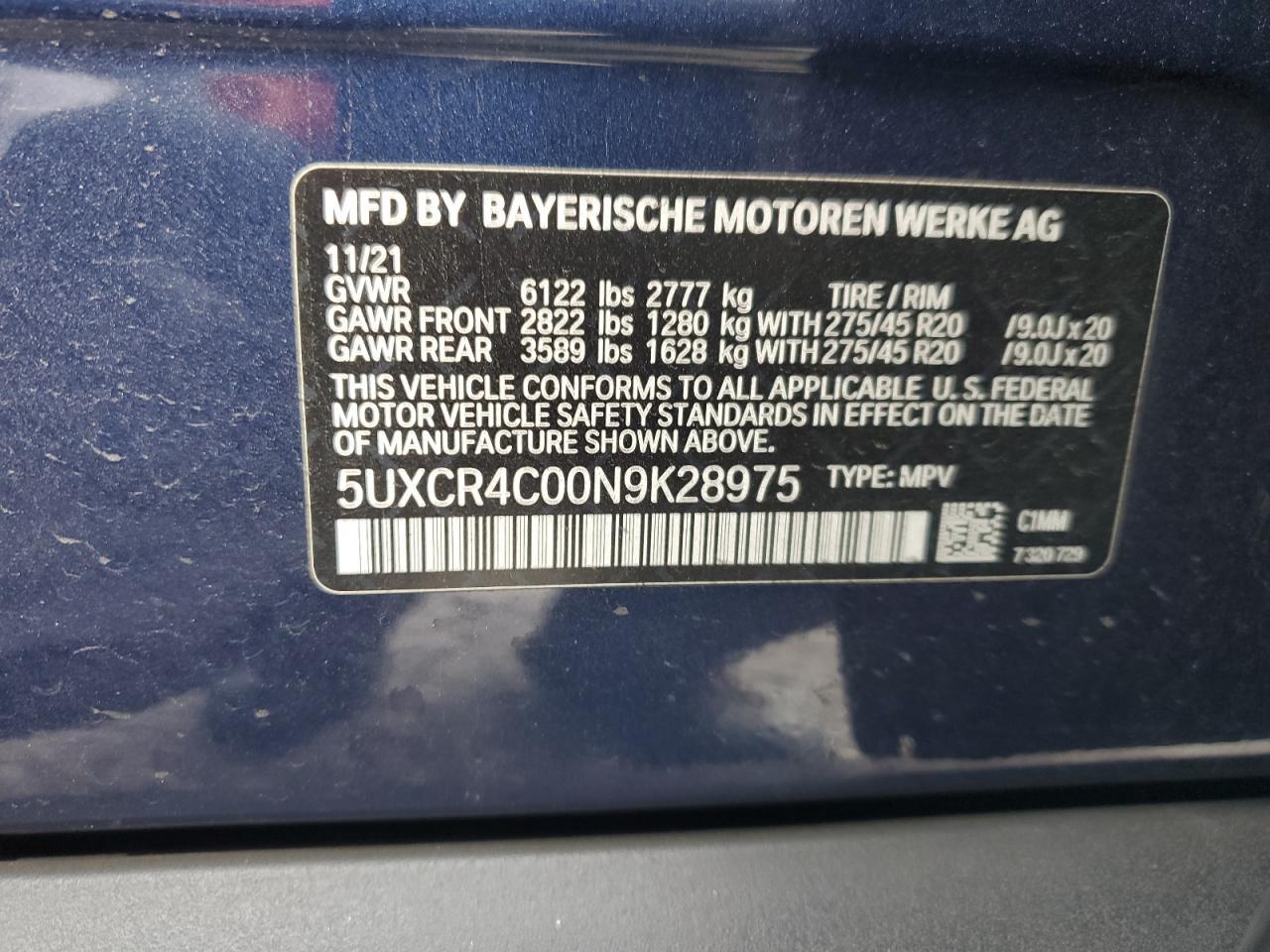 2022 BMW X5