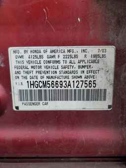 2003 HONDA ACCORD