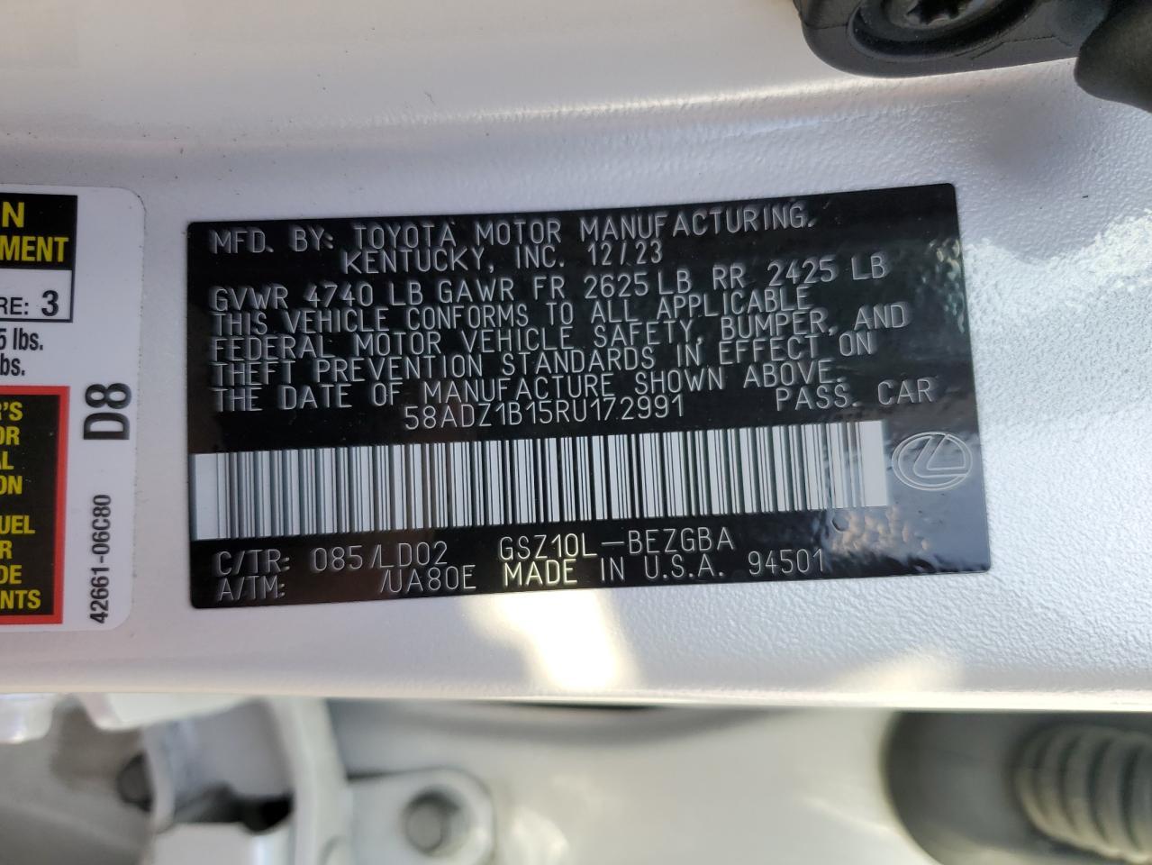 2024 LEXUS ES 350