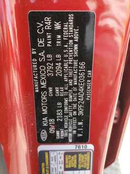 2019 KIA FORTE