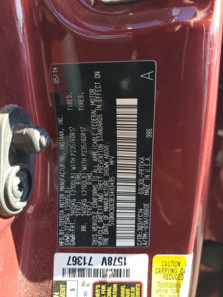 2014 TOYOTA SIENNA