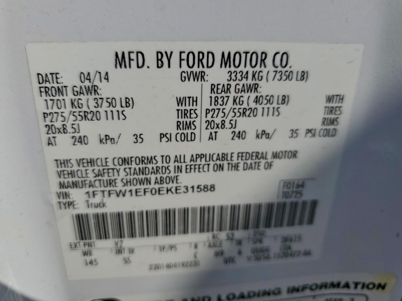 2014 FORD F-150