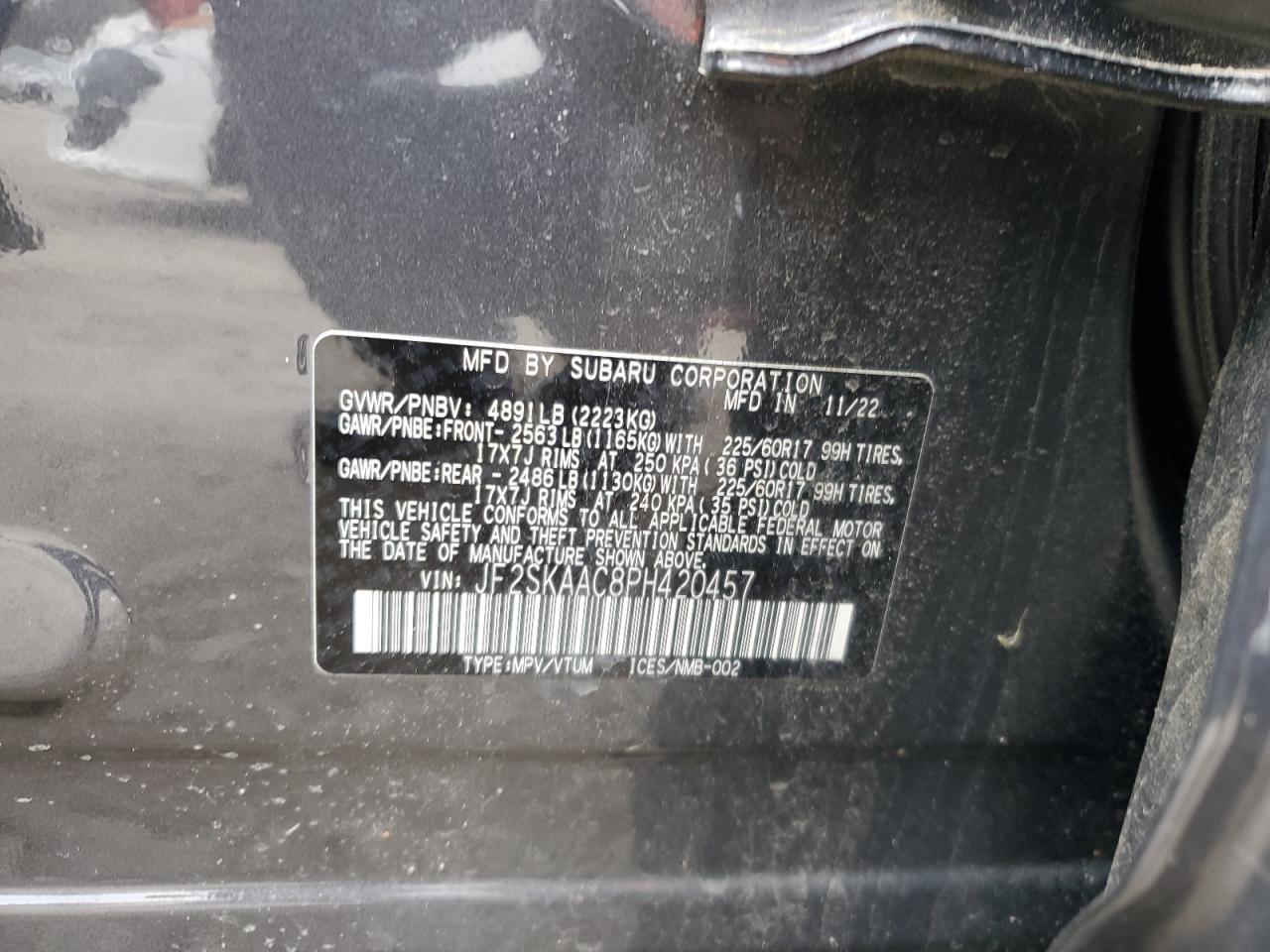 2023 SUBARU FORESTER