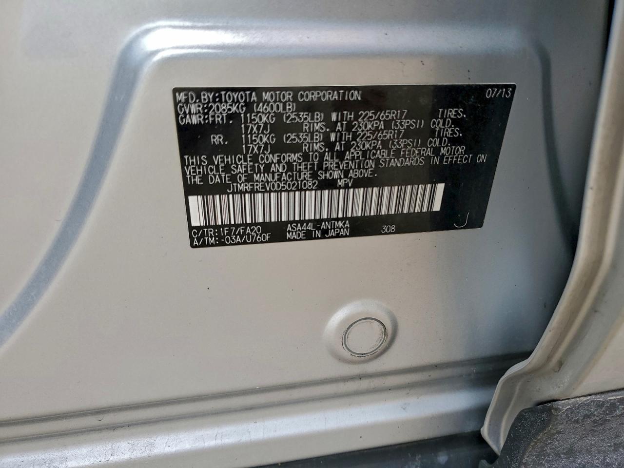 2013 TOYOTA RAV4