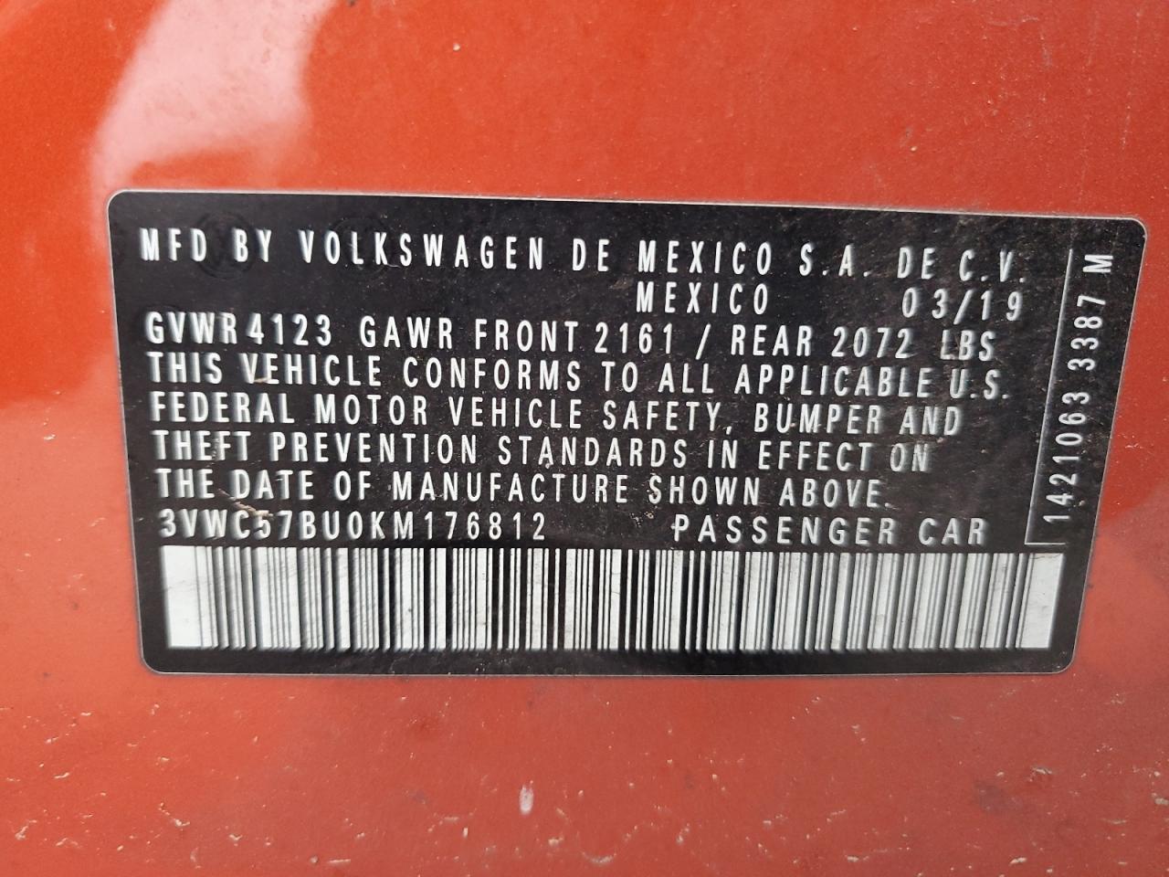 2019 VOLKSWAGEN JETTA
