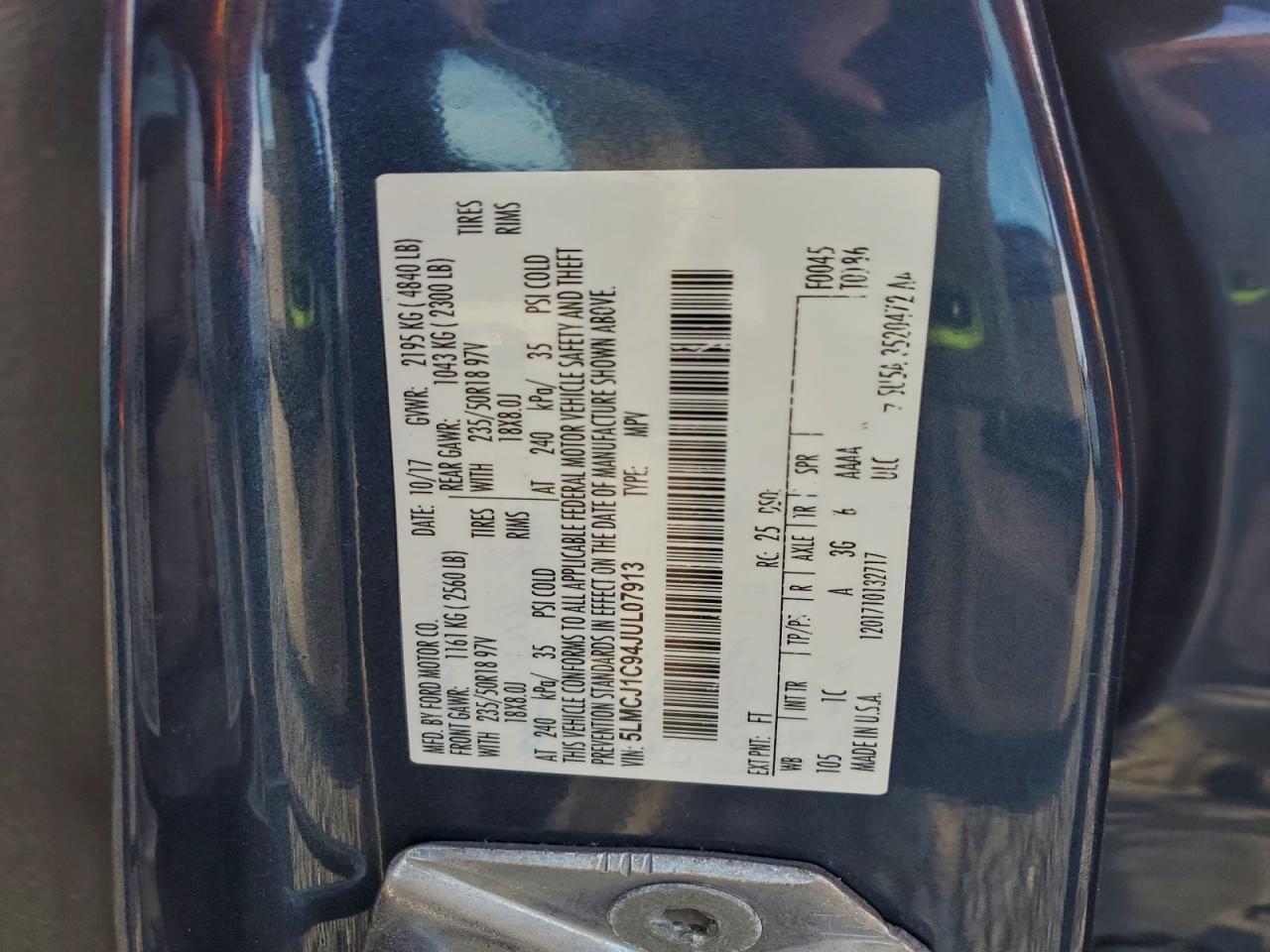2018 LINCOLN MKC