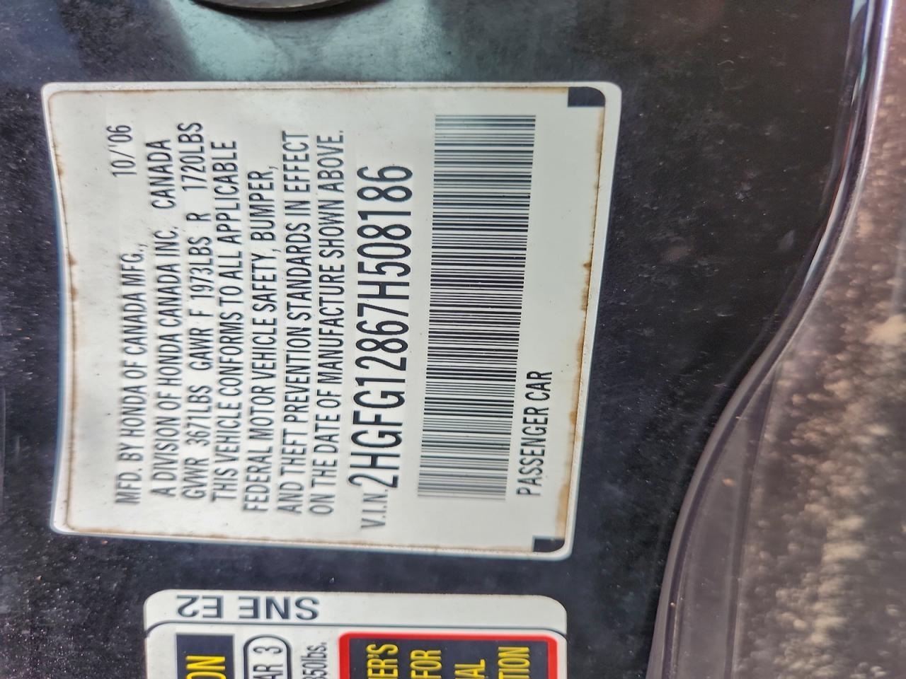 2007 HONDA CIVIC