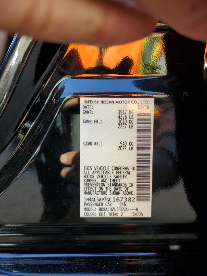 2016 NISSAN ALTIMA