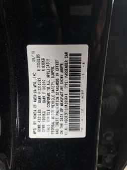 2017 HONDA ACCORD