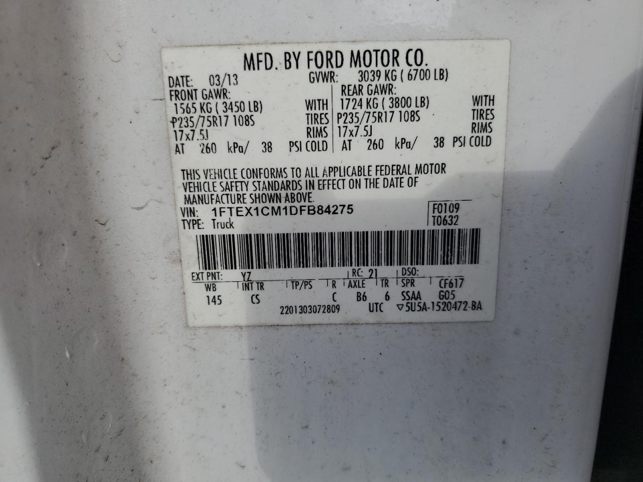 2013 FORD F-150
