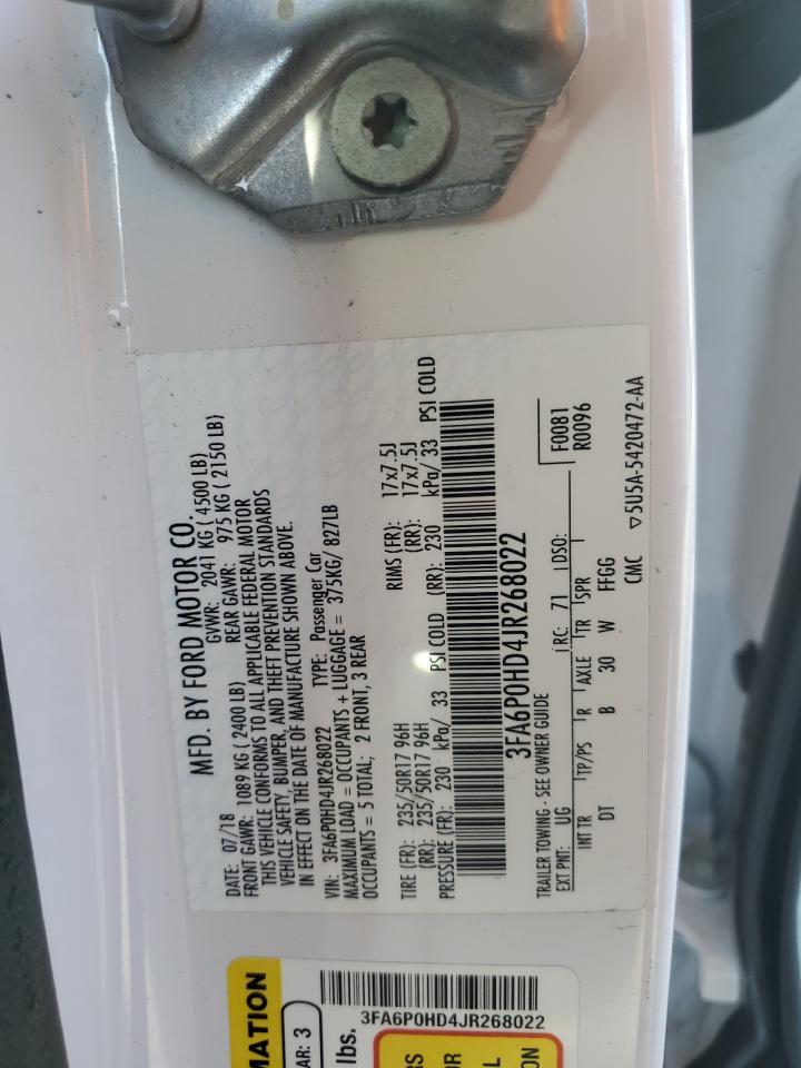 2018 FORD FUSION