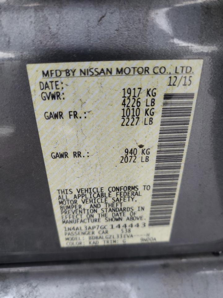 2016 NISSAN ALTIMA