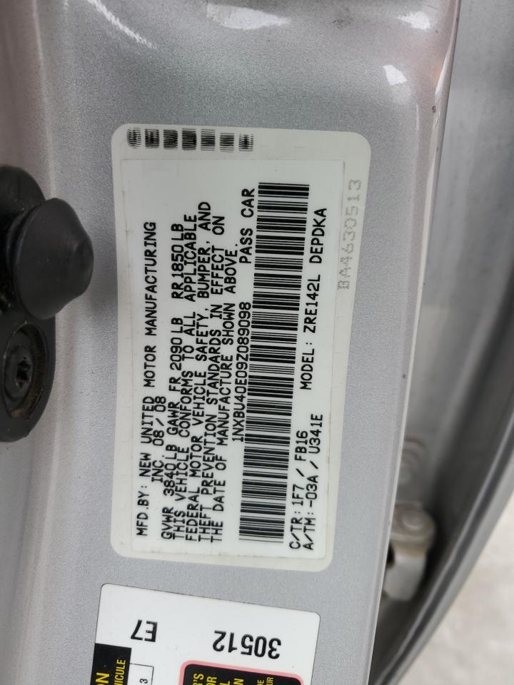 2009 TOYOTA COROLLA