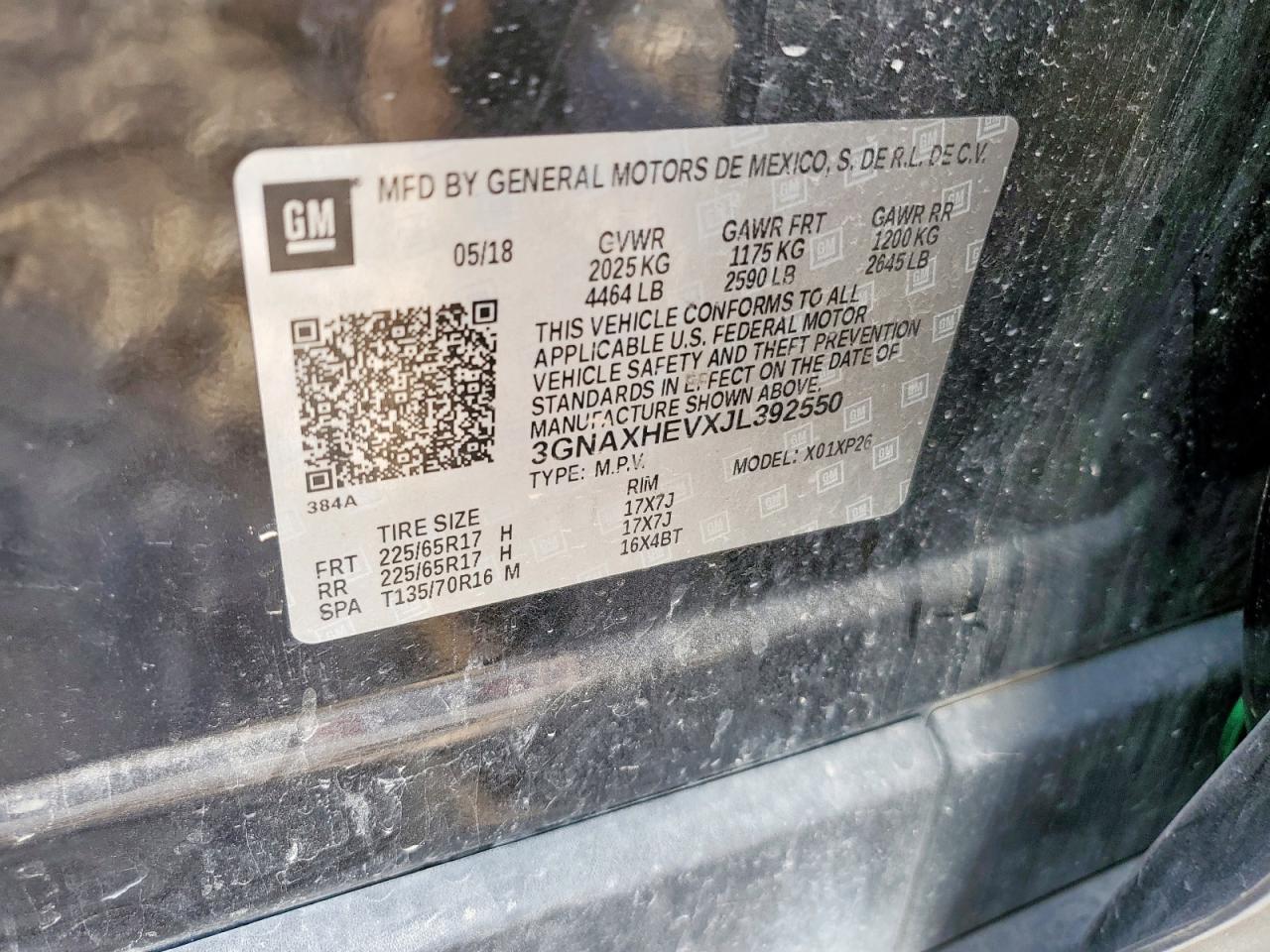 2018 CHEVROLET EQUINOX