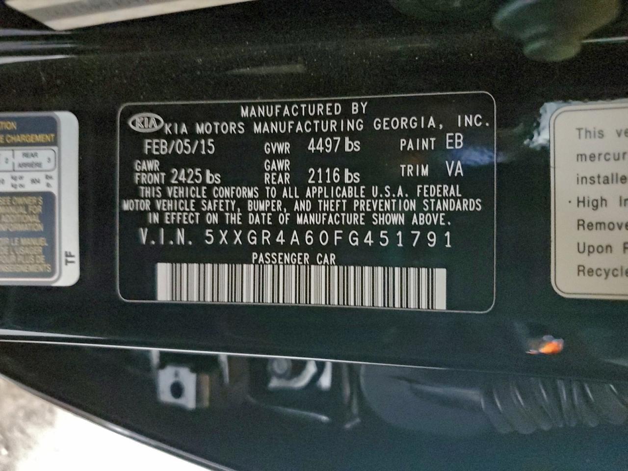 2015 KIA OPTIMA