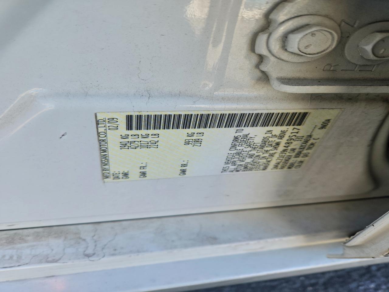 2009 NISSAN ALTIMA